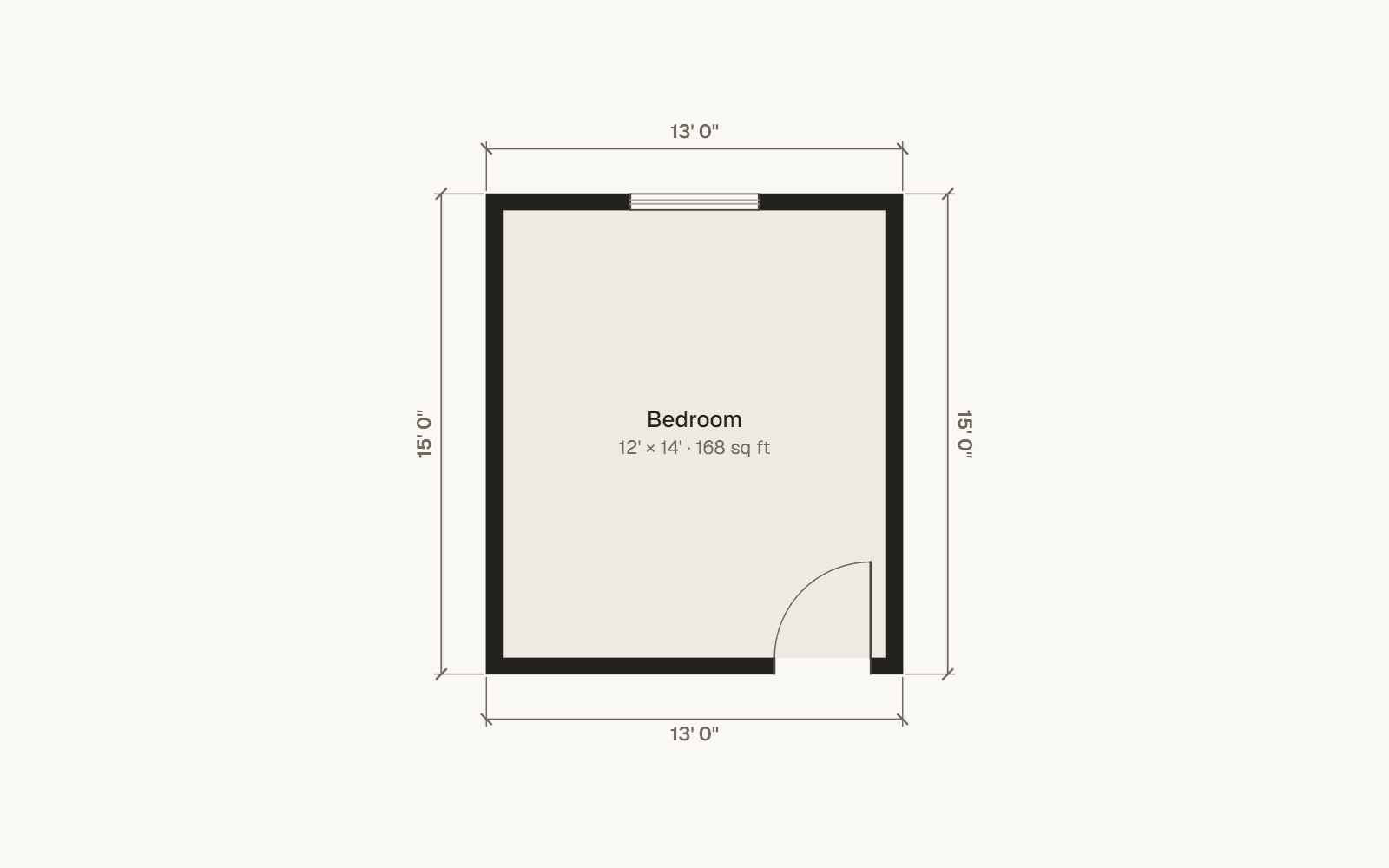 Bedroom floor plan