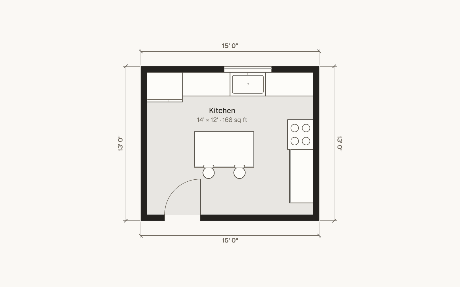 Kitchen floor plan